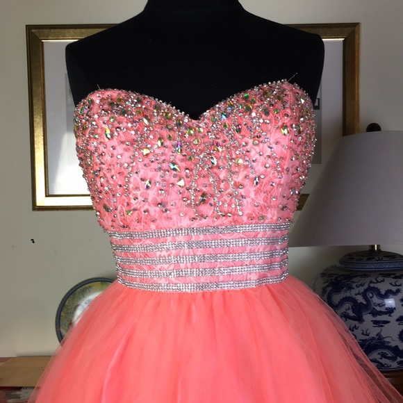 NEW Women's SHORT Embroidery Rhinestones beaded homecoming Party prom dress - Picture 2 of 5